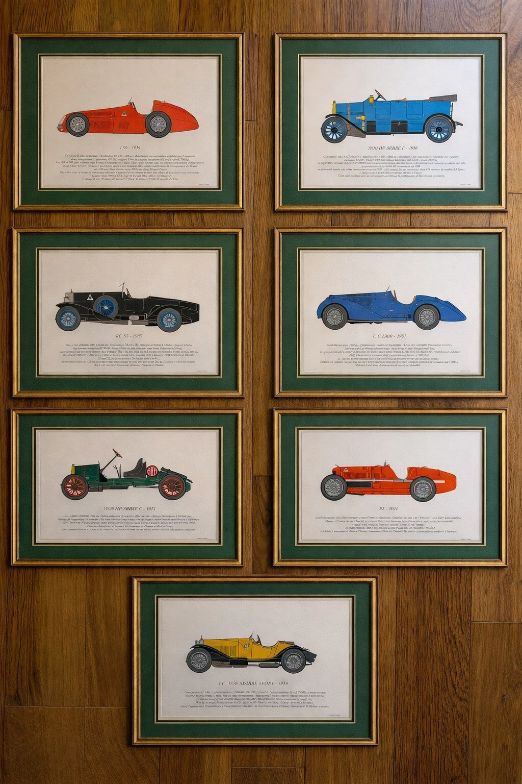 7 gravures Alfa Romeo