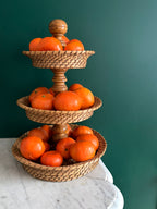 Présentoir à fruits en rotin