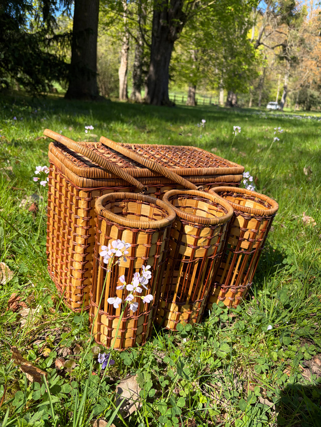Panier à pique-nique vintage