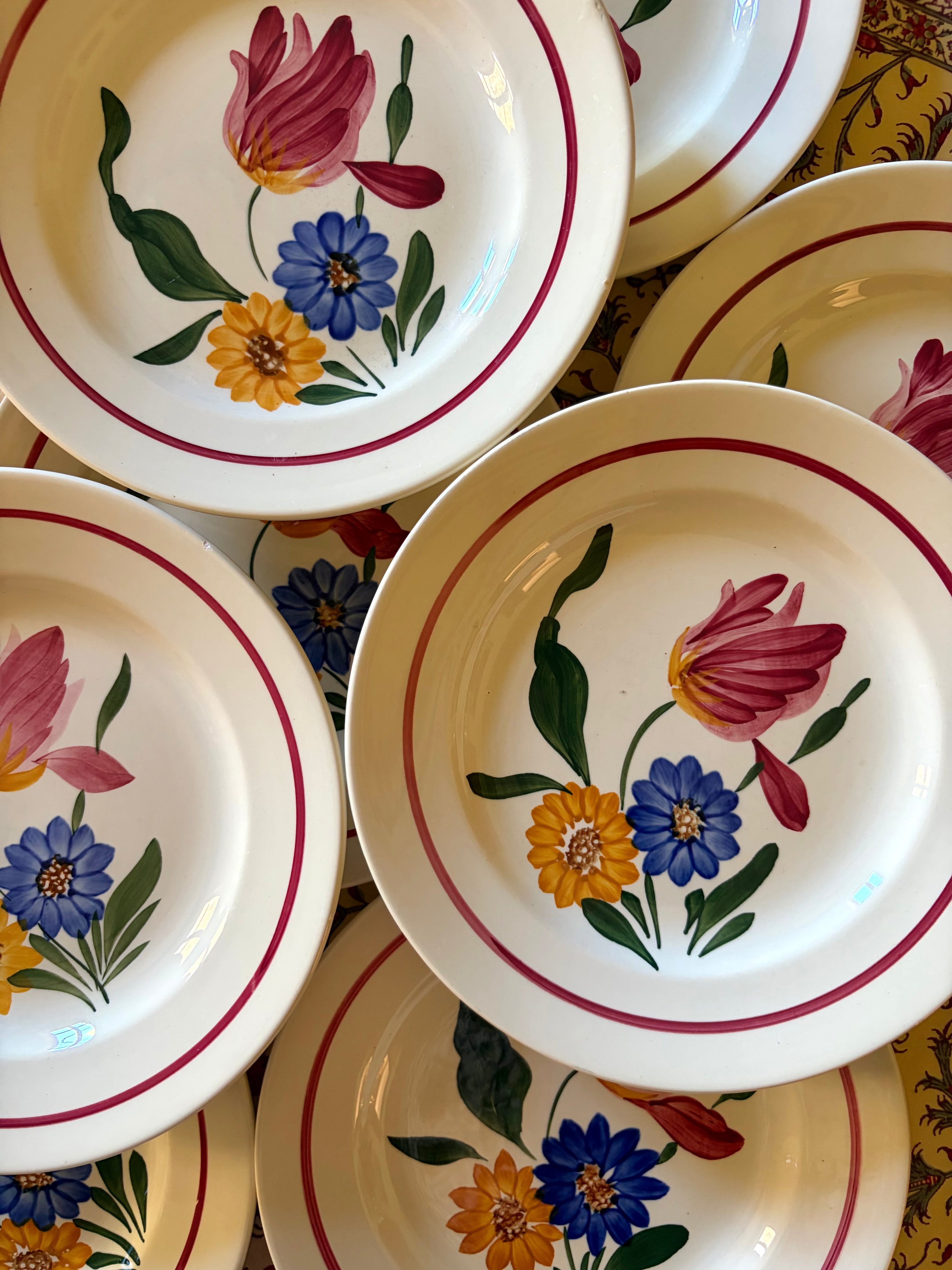 Assiettes à dessert Sarreguimes modèle "Sélestat"