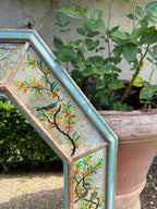 Miroir octogonal en bois