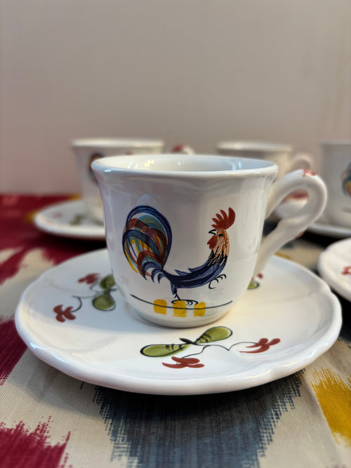 6 tasses à café en céramique de Pornic