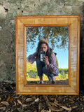Miroir en rotin