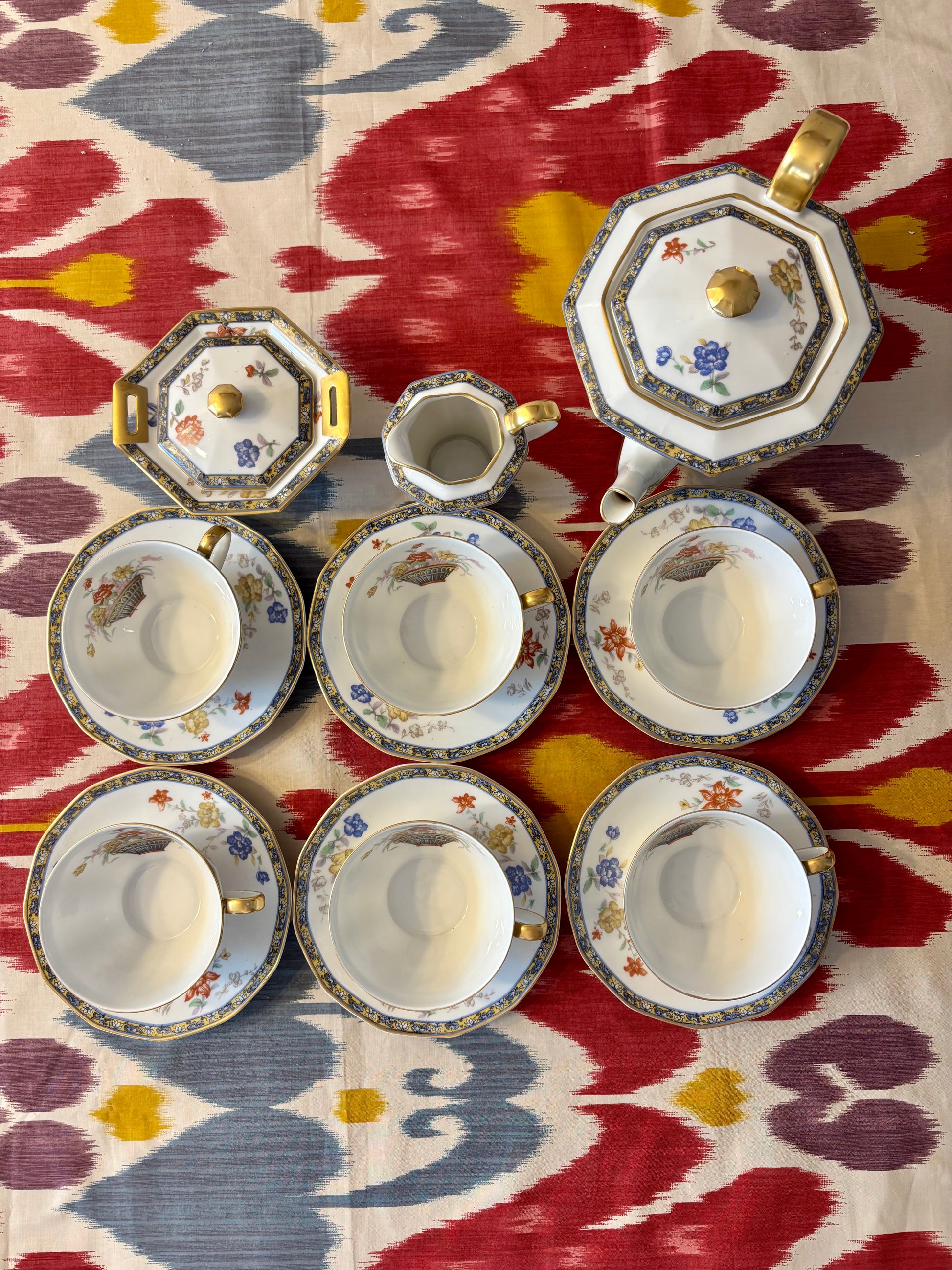 Service a thé Haviland pour la maison Au Vase Etrusque