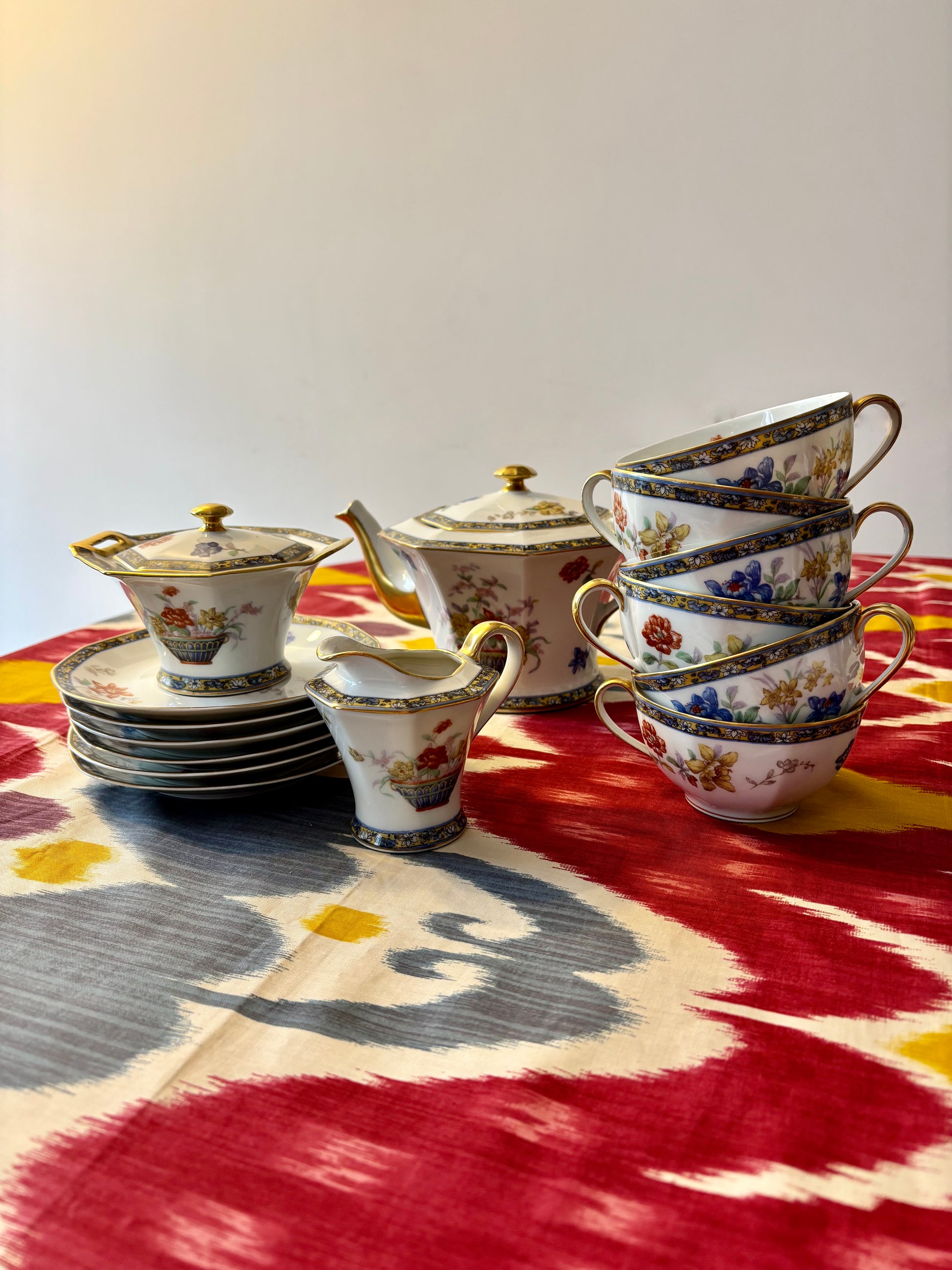 Service a thé Haviland pour la maison Au Vase Etrusque