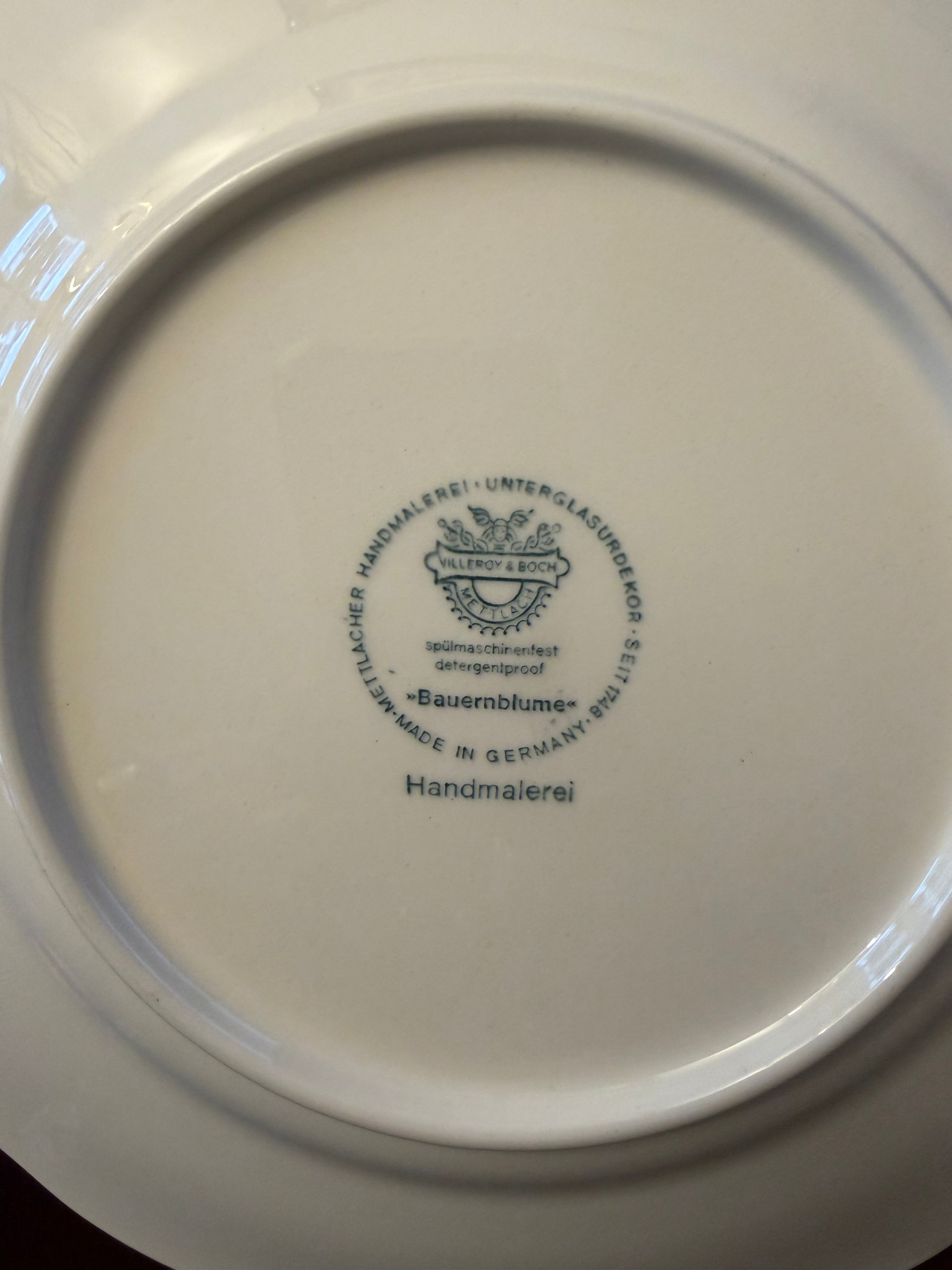 Service à dessert "Bauernblume", Villeroy & Boch