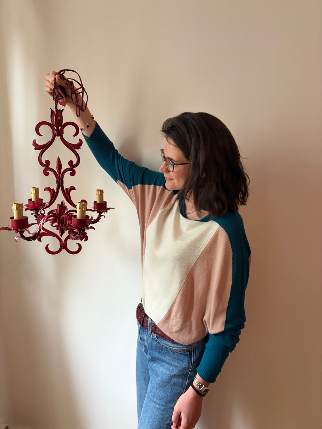 Lustre en fer forgé