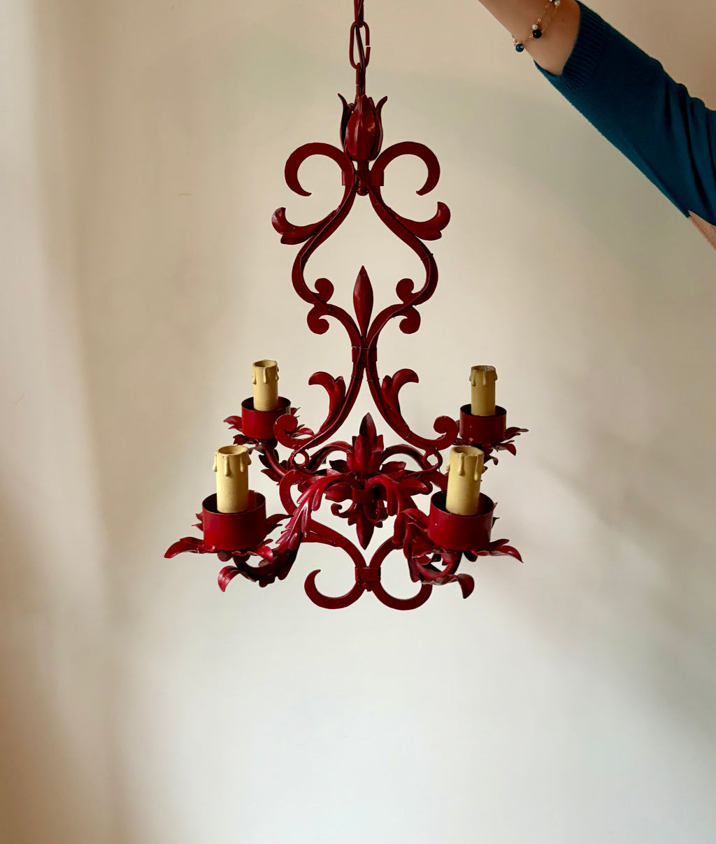 Lustre en fer forgé