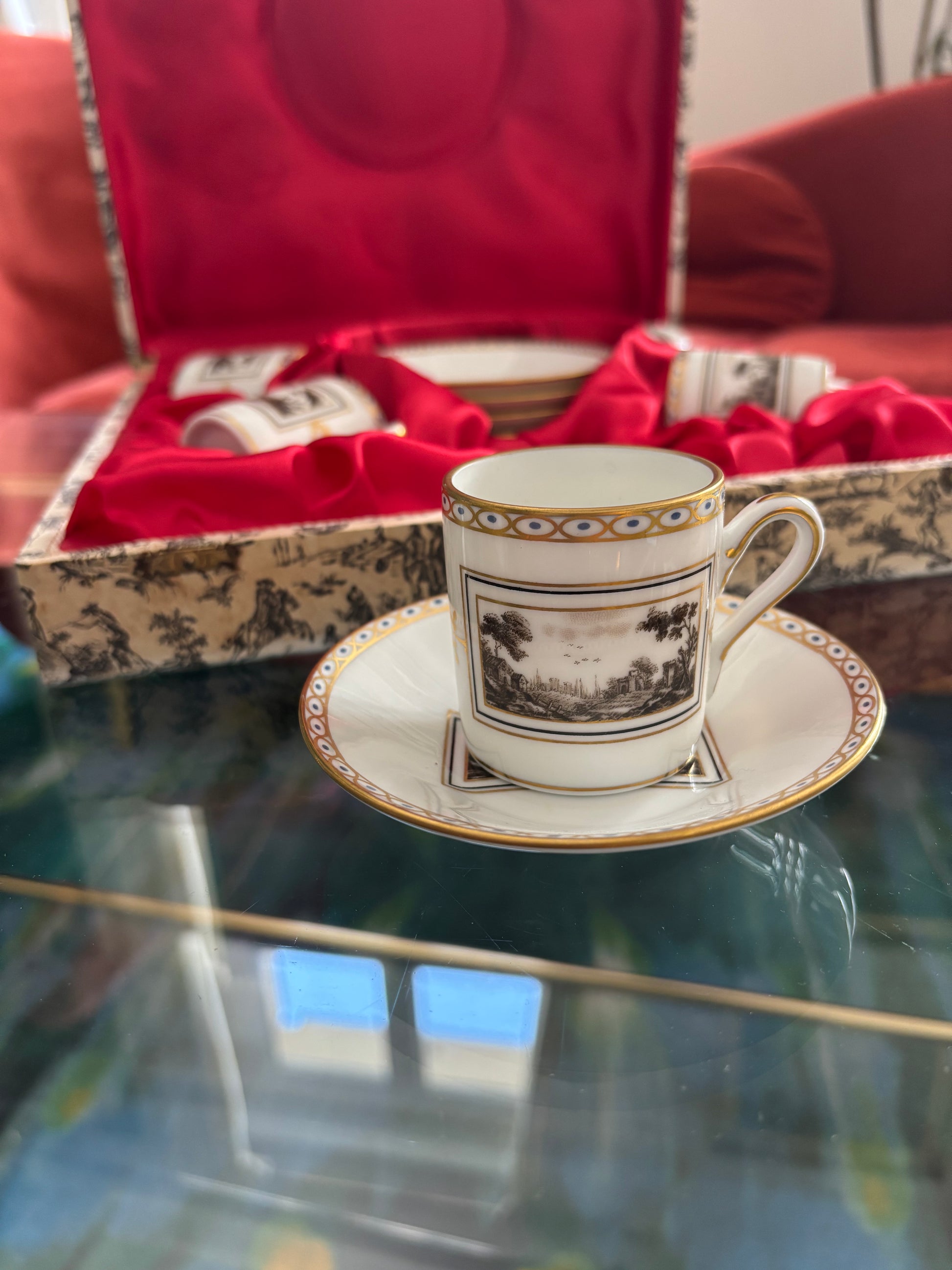 Richard Ginori, tasses à cafè "Fiesole"