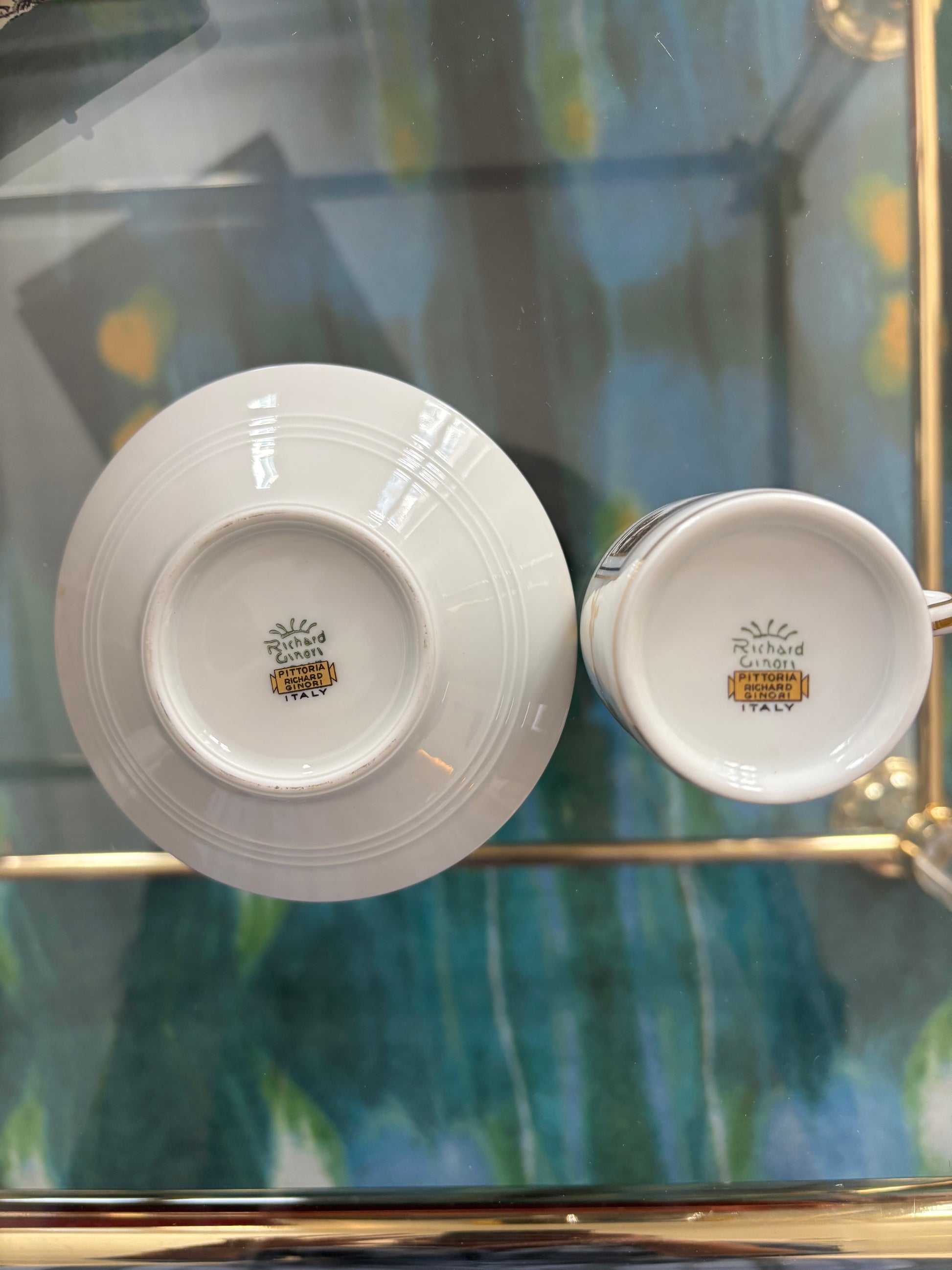 Richard Ginori, tasses à cafè "Fiesole"