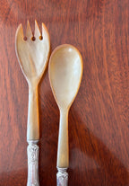 Couverts à salade en argent fourré
