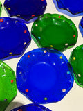Assiettes à pain en verre de murano