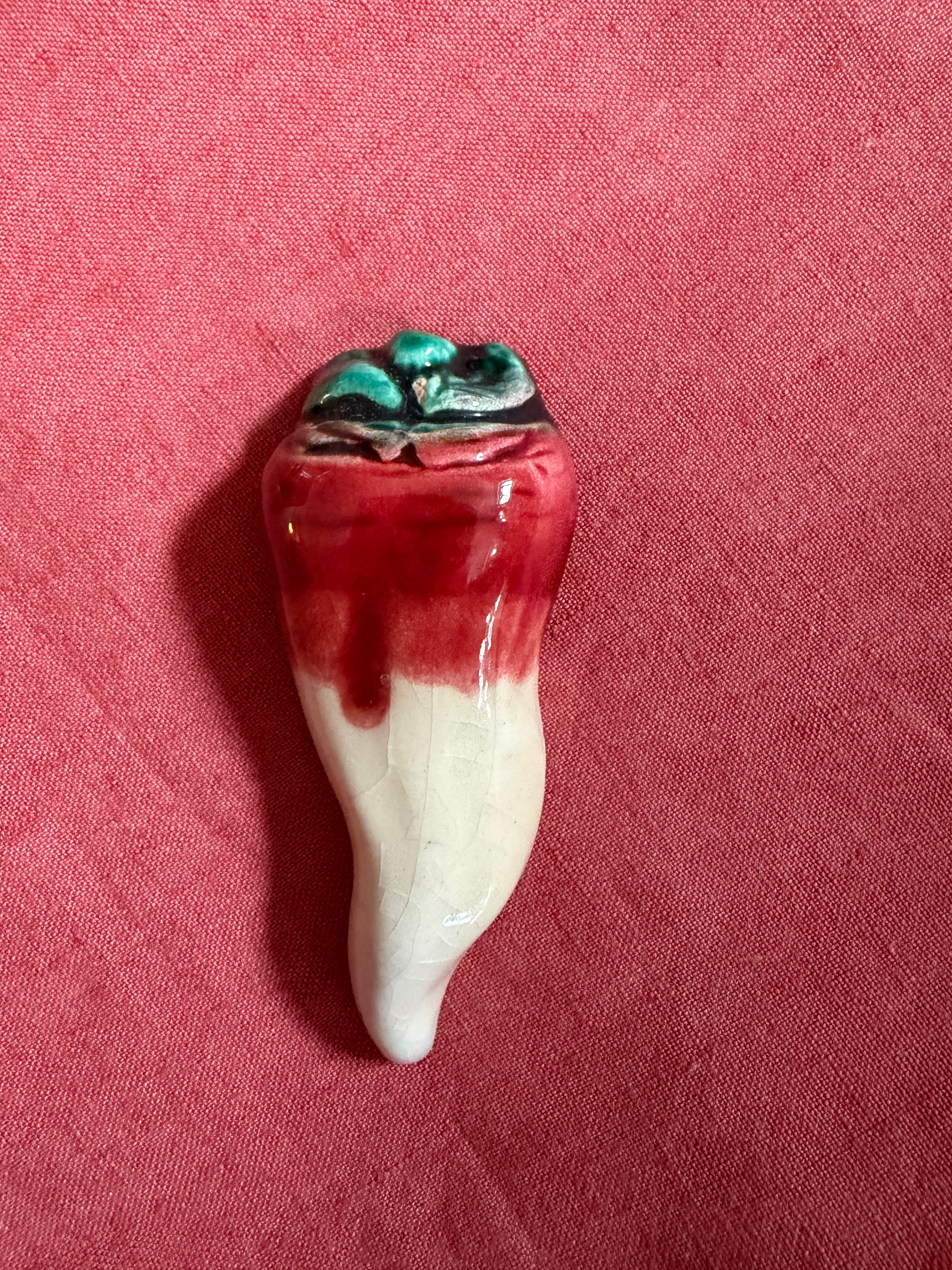 Porte couteaux légumes en barbotine