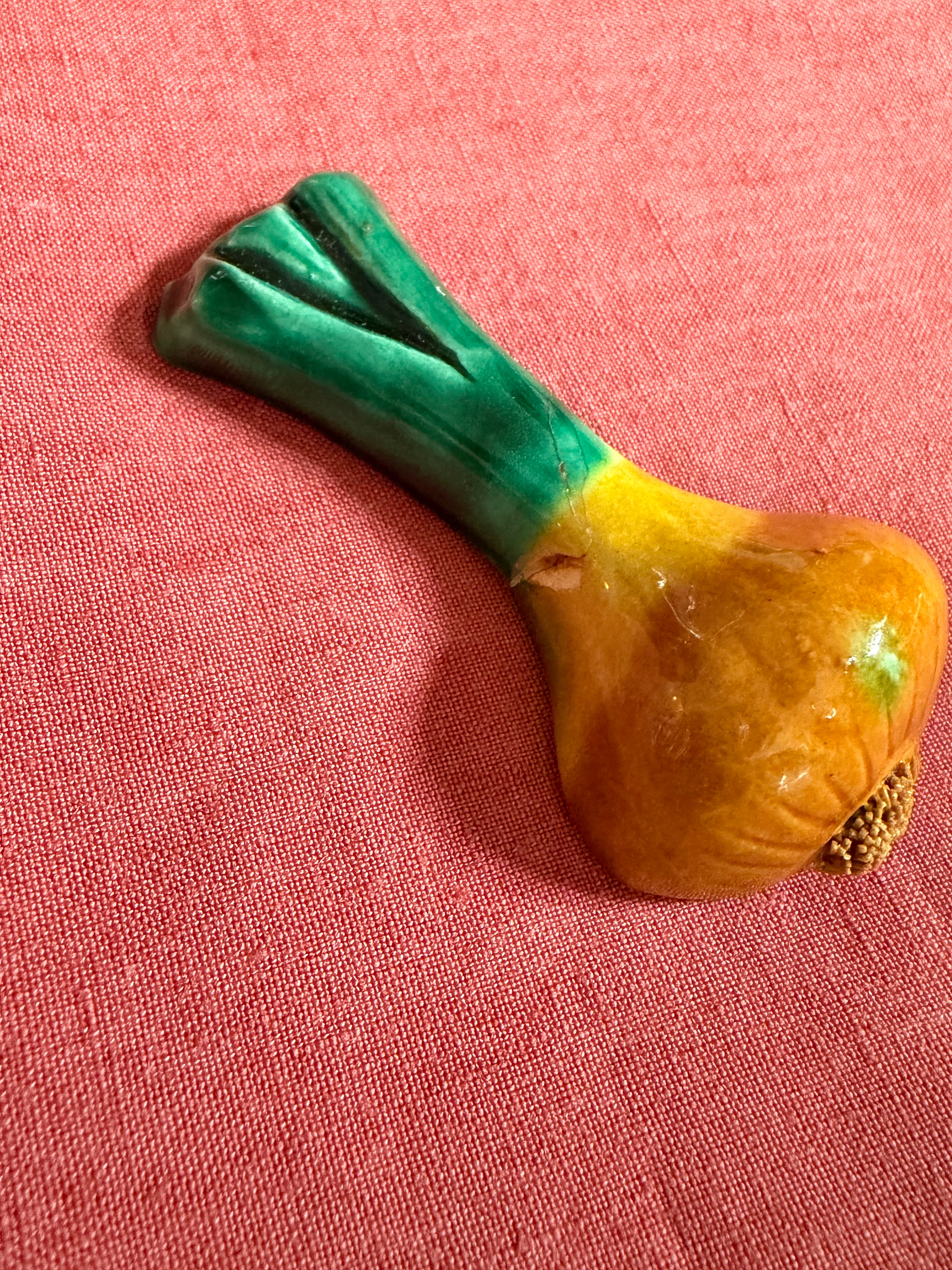 Porte couteaux légumes en barbotine