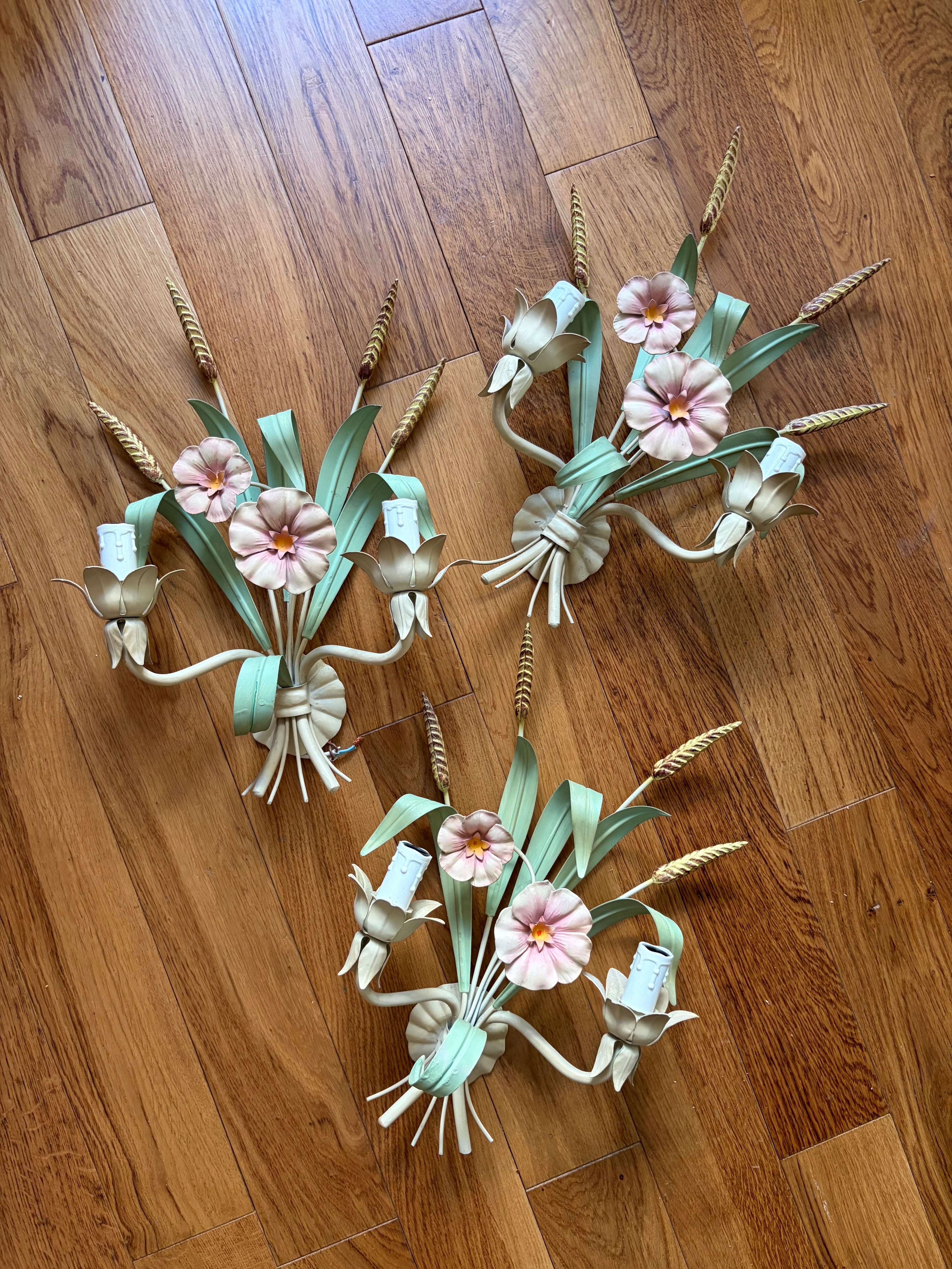 Appliques florales vintage