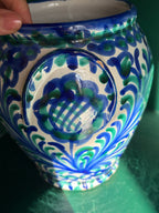 Grenade, pot à couvercle en faience