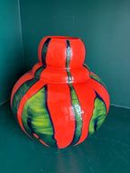 Vase bicolore en verre