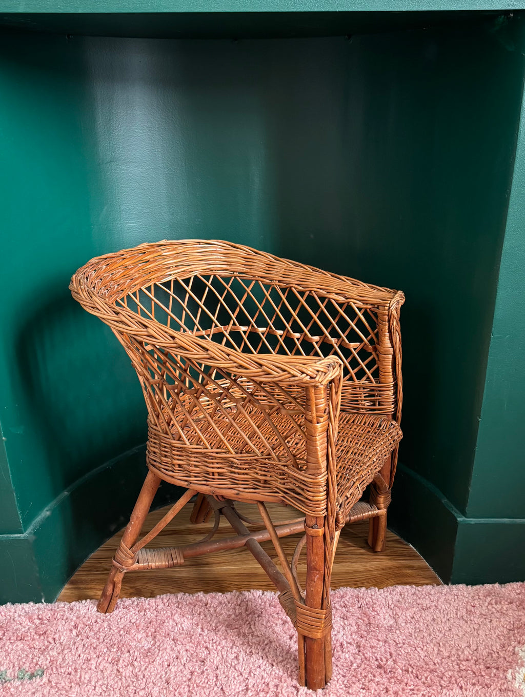 Fauteuil enfant en rotin