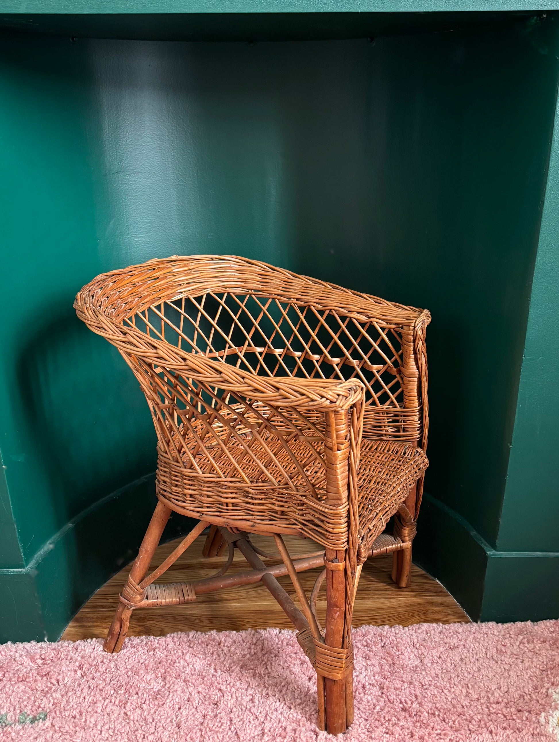 Fauteuil enfant en rotin