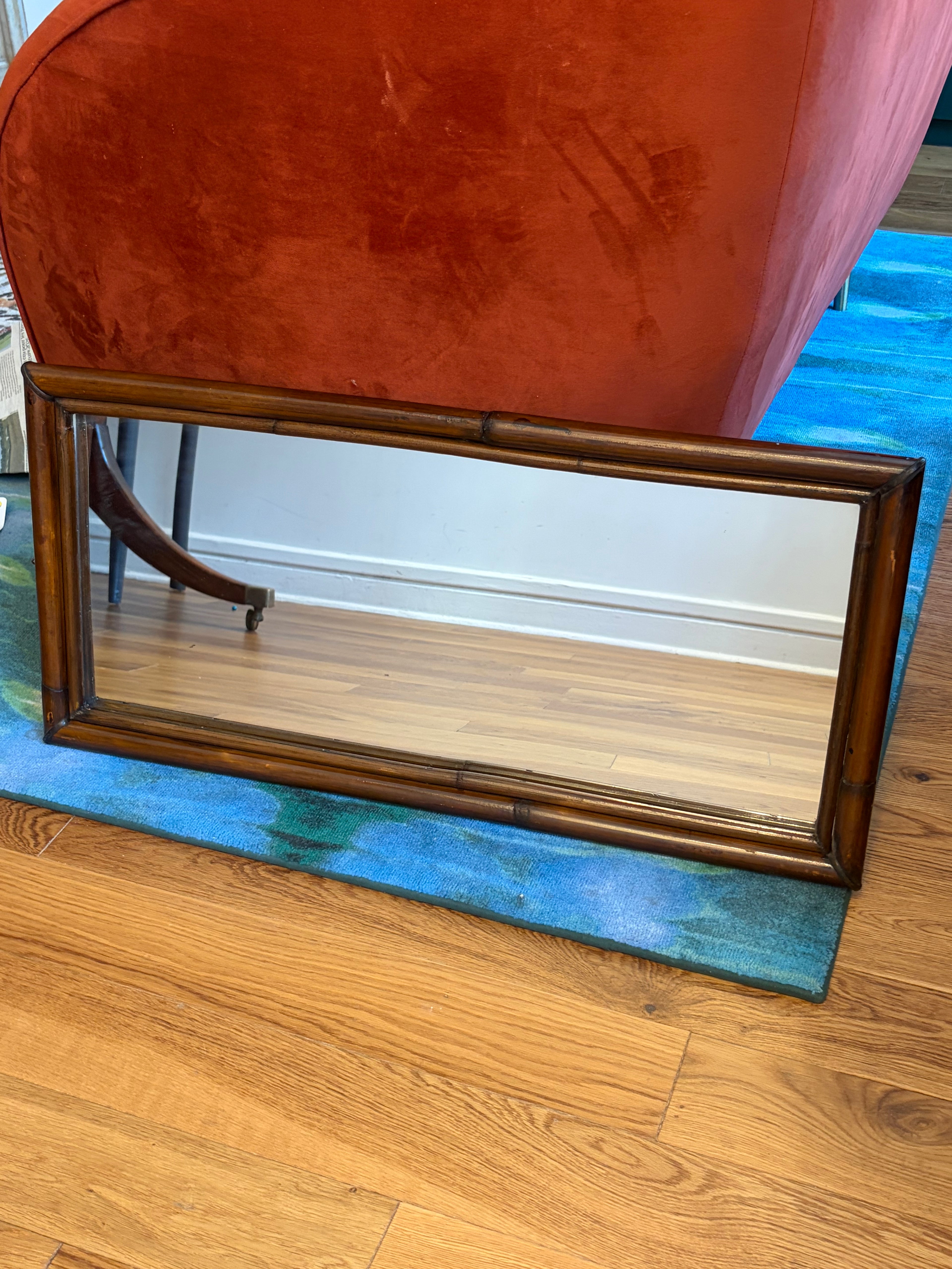 Miroir en bambou