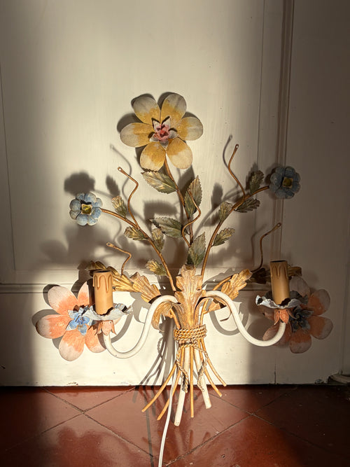 Applique murale bouquet de fleurs