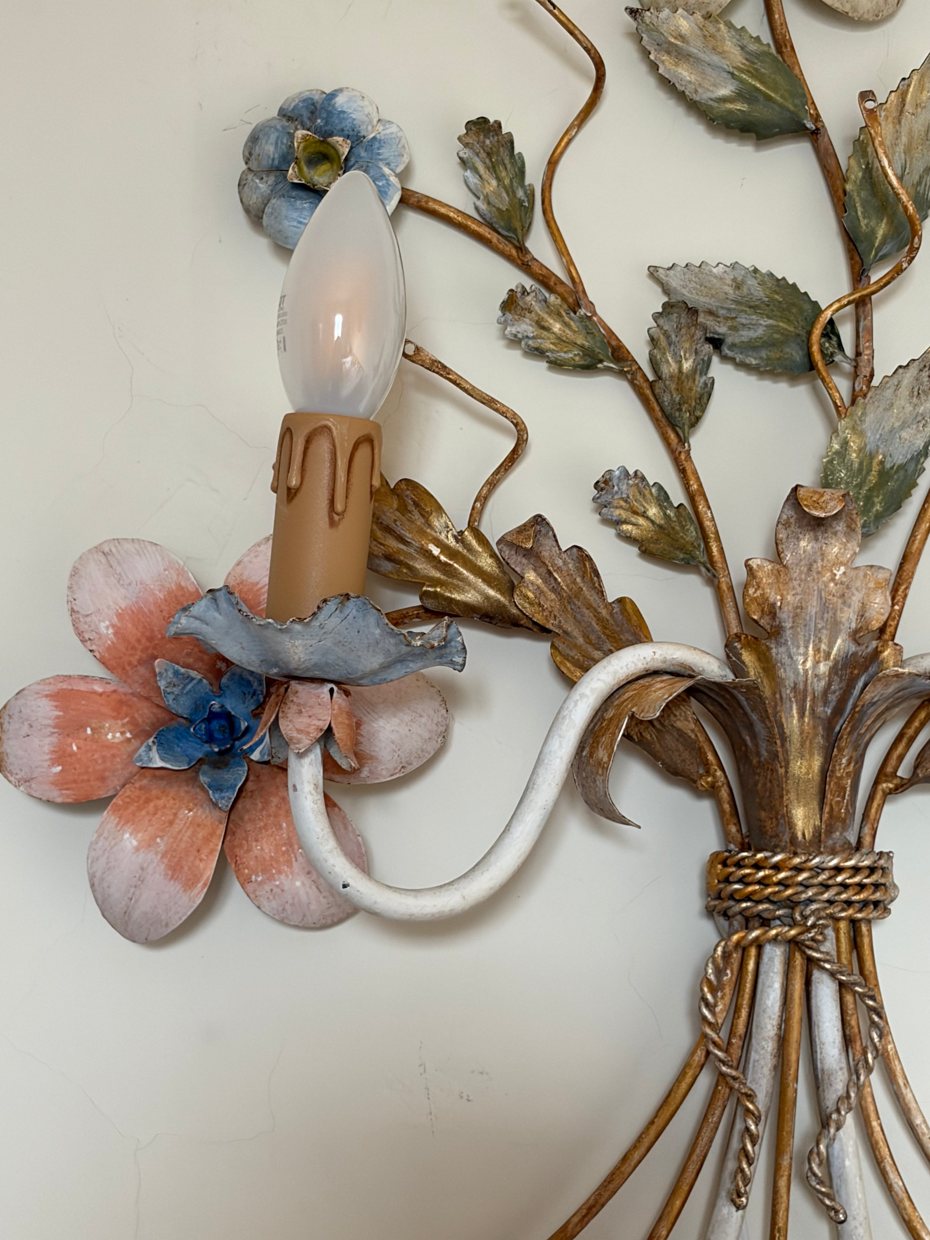 Applique murale bouquet de fleurs