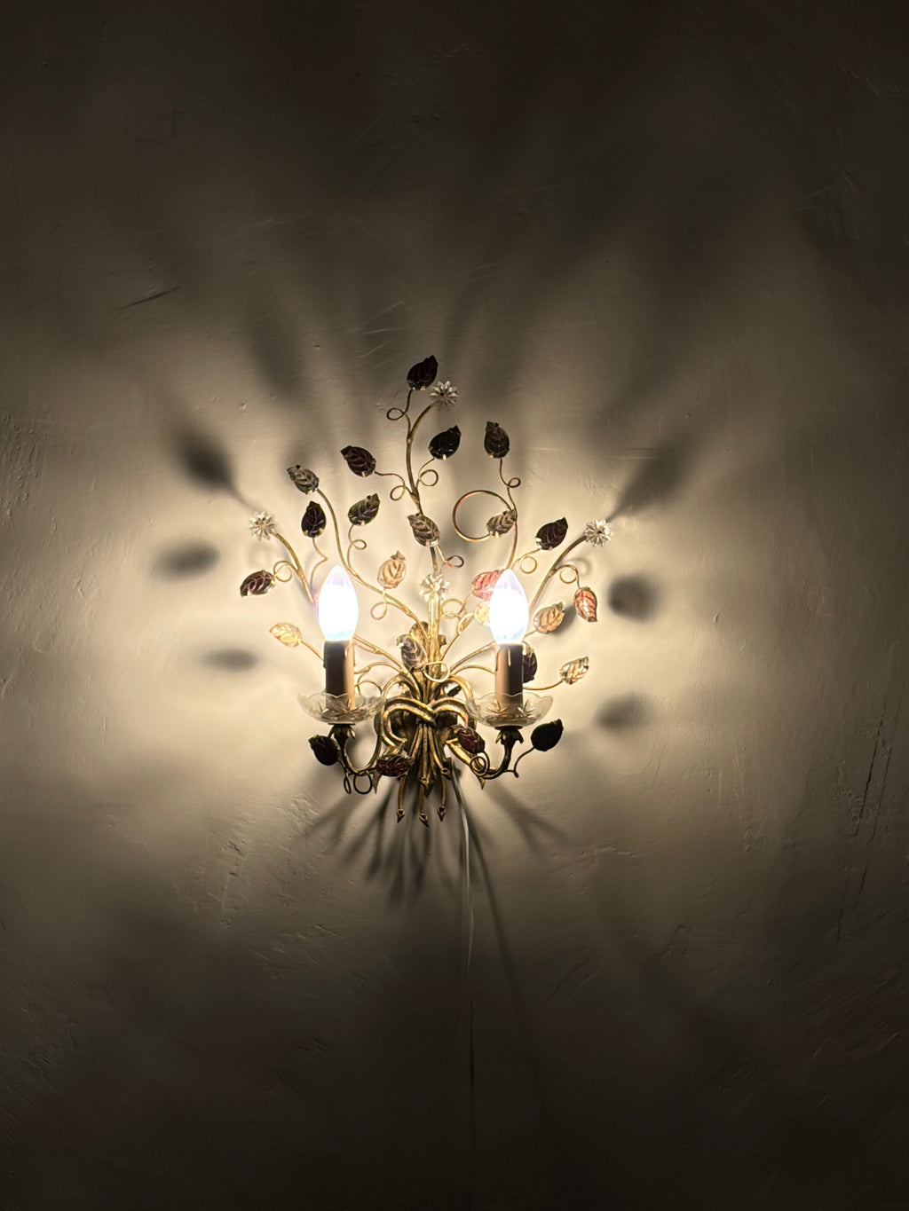 Applique fer et verre