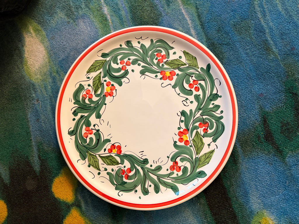 Plat peint à la main