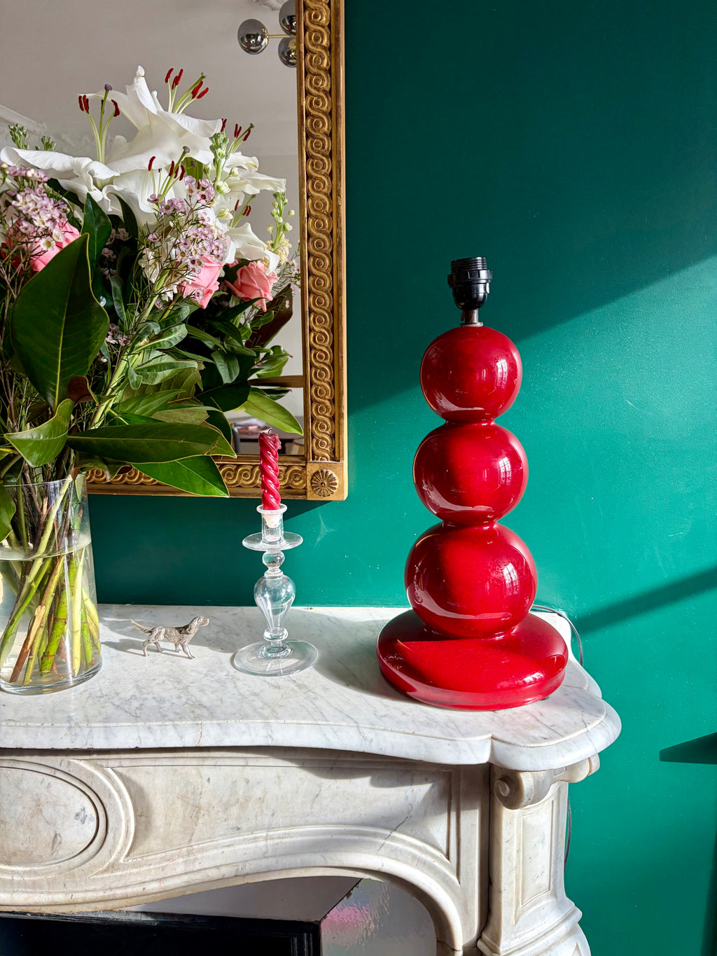 Pied de lampe en céramique